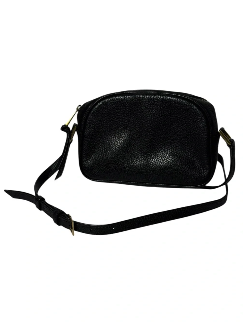 J. Crew Devon‎ Camera Bag Black Leather Crossbody